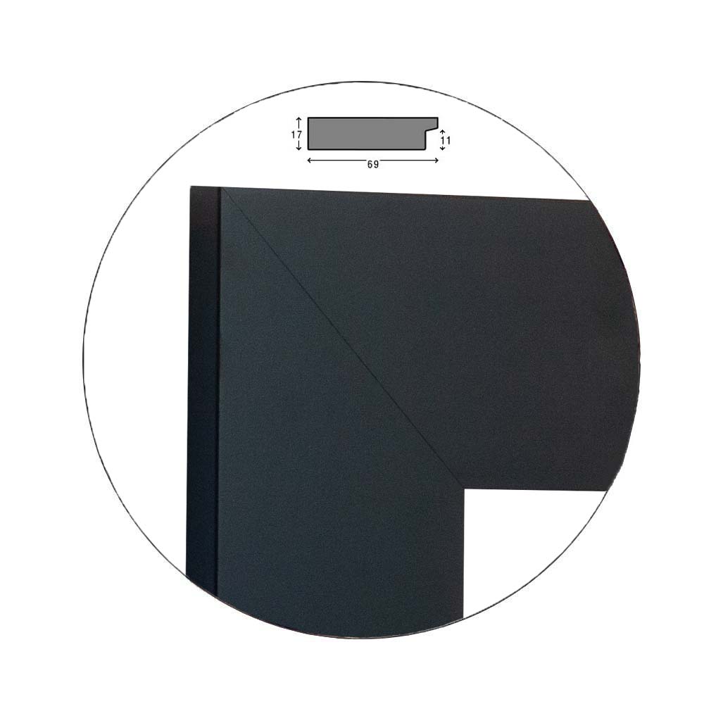 Рамка Flat Black | 6.9см