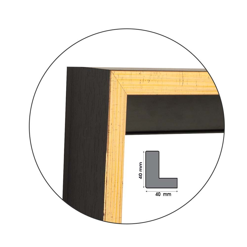 Рамка Golden Black | 4.0см