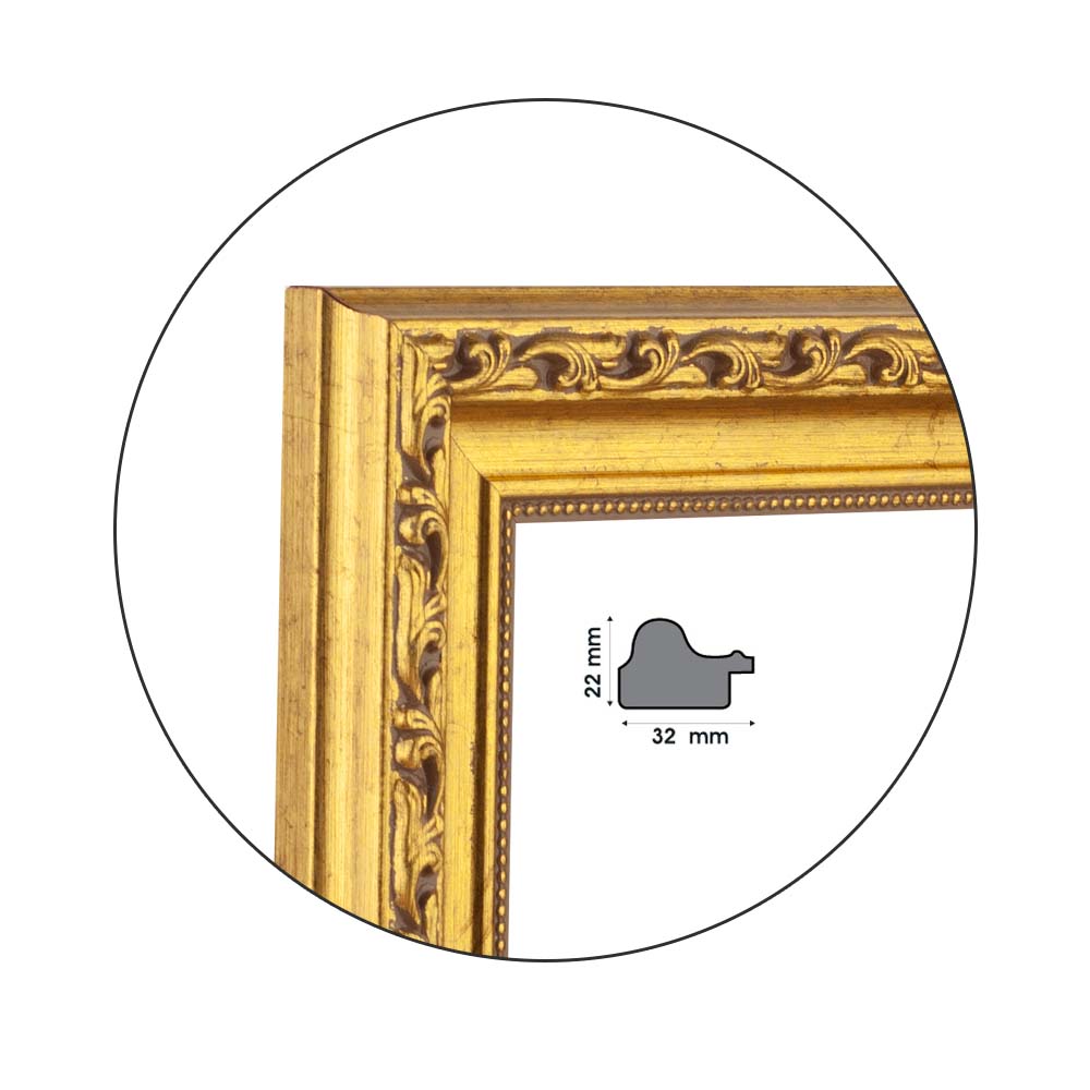 Рамка Barocco Gold | 3.2см