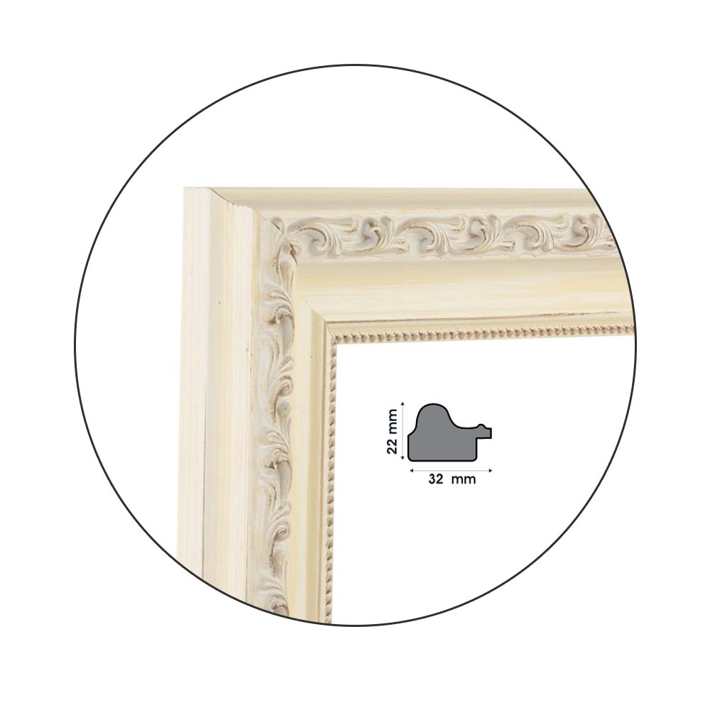 Рамка Barocco White | 3.2см