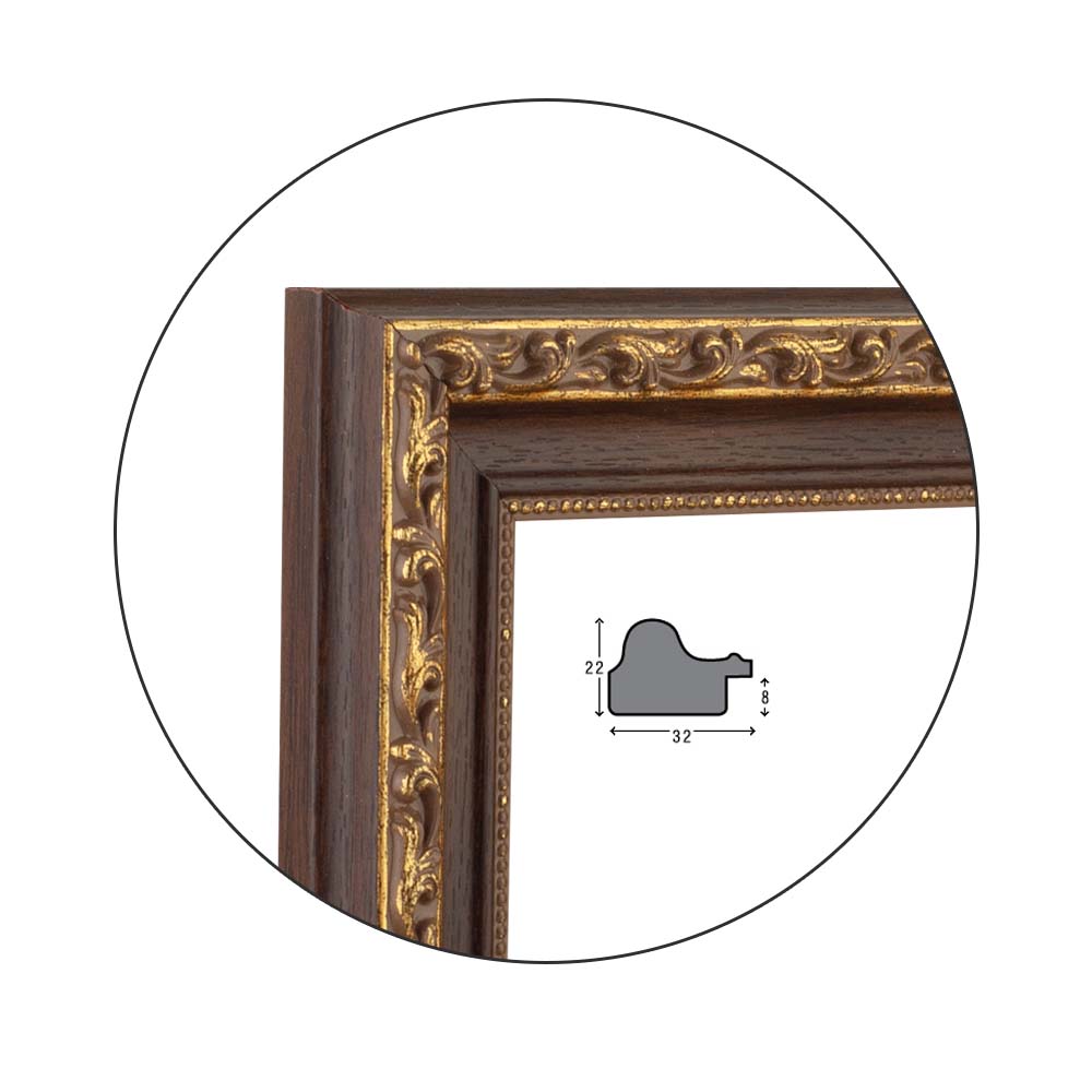 Рамка Barocco Brown | 3.2см
