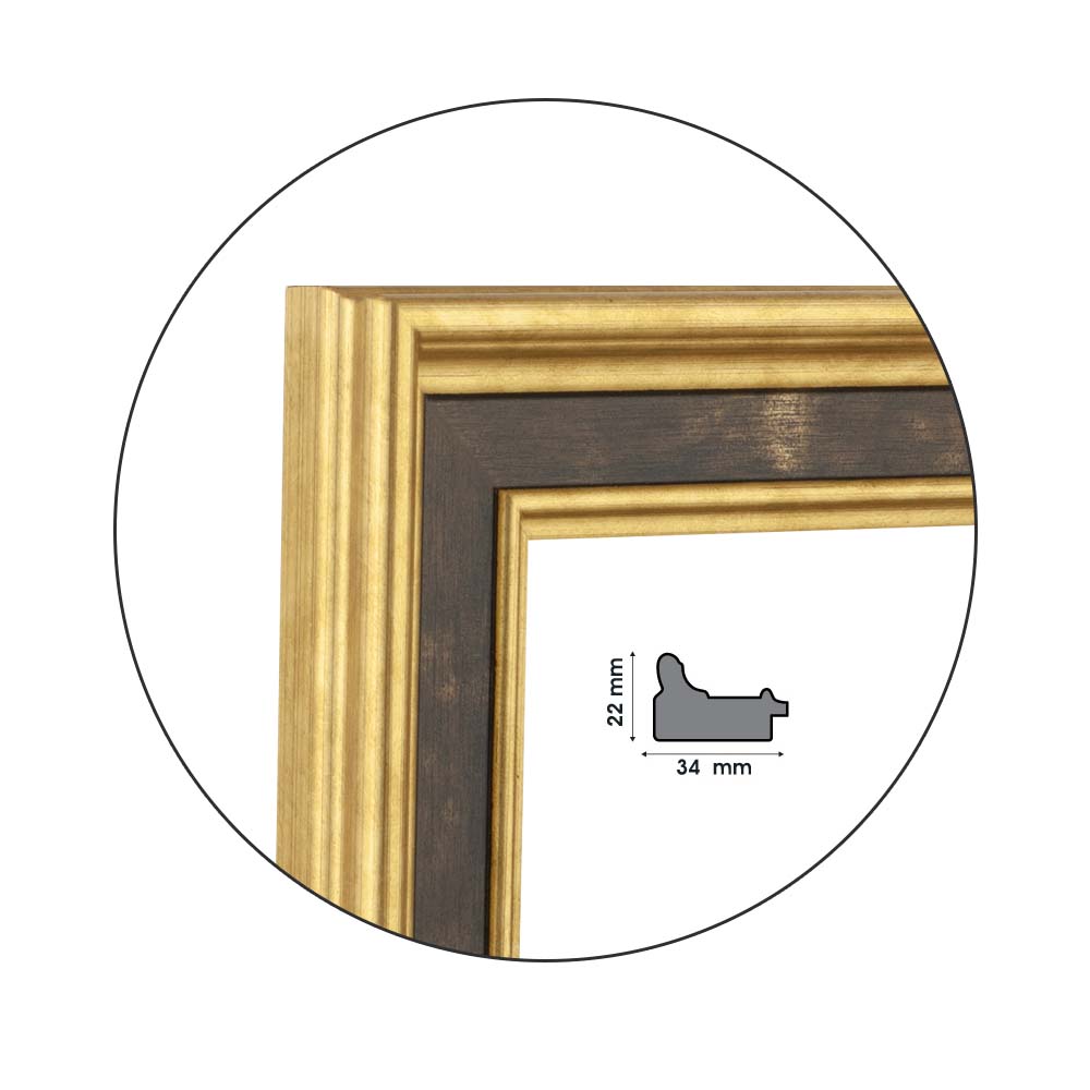 Рамка Egitto Gold | 3.4см
