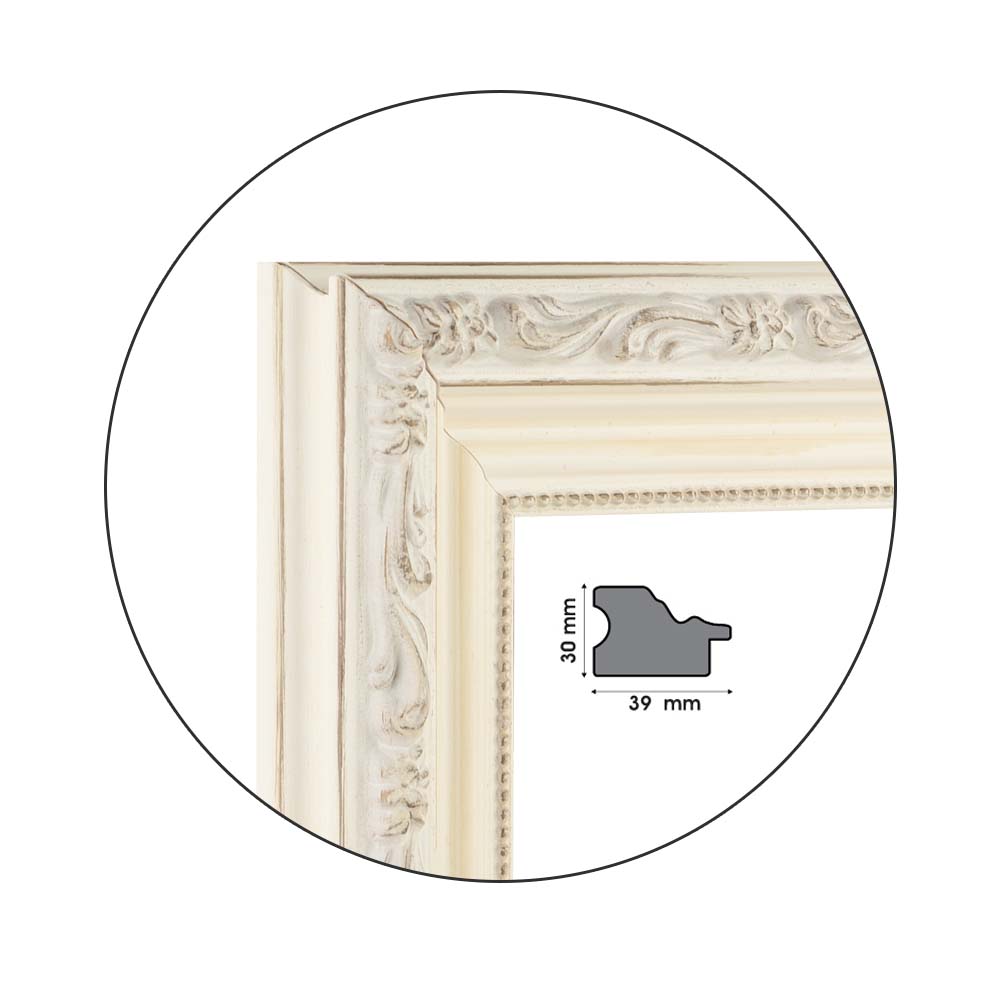 Рамка Barocco White | 3.9см