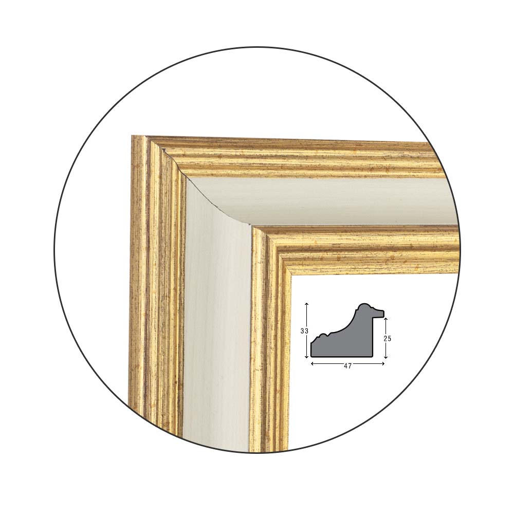 Рамка Golden White | 4.7см