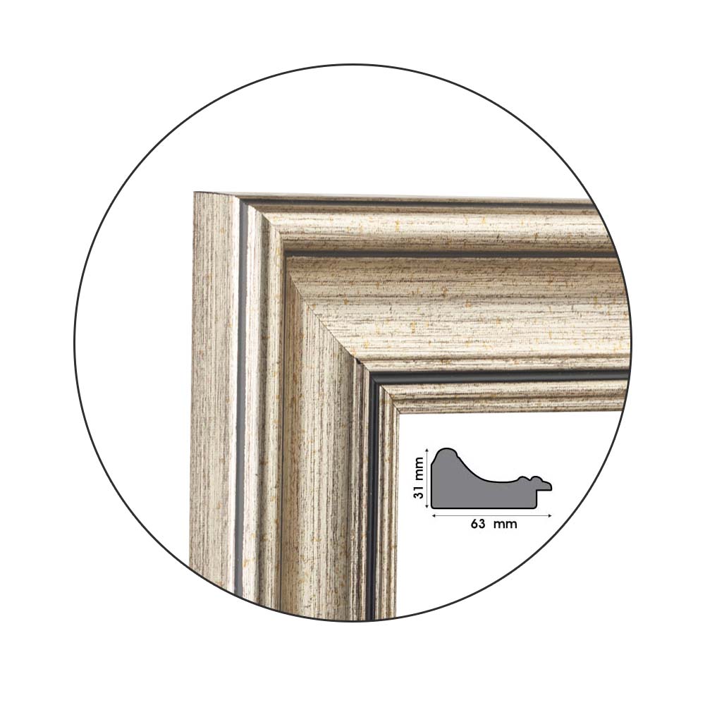 Рамка Elegante Silver | 6.3см