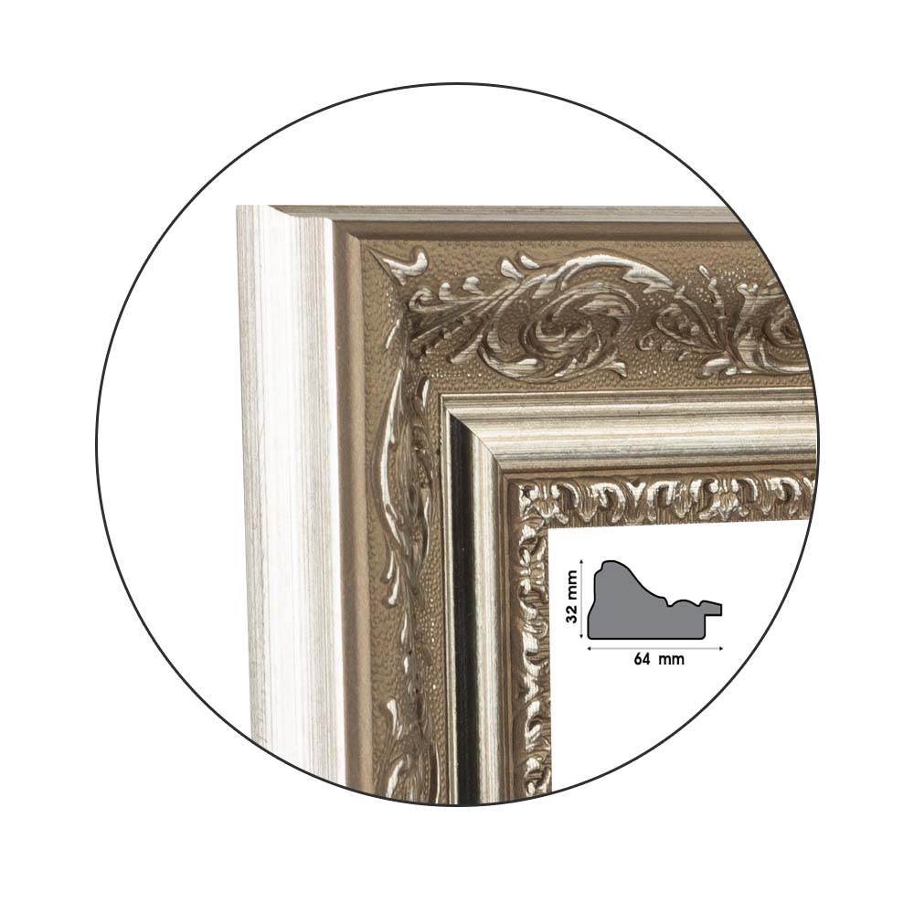Рамка Silvery Ornate | 6.4см