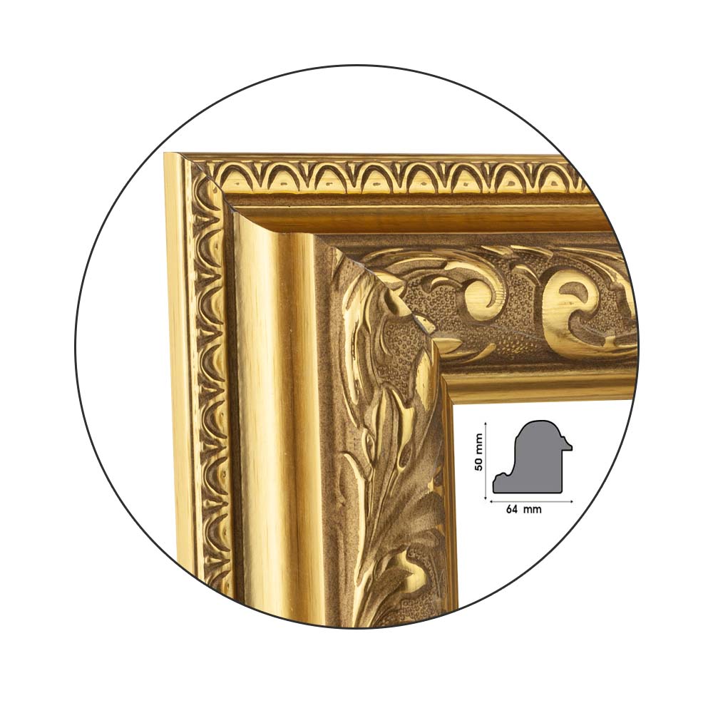 Рамка Ricco Gold | 6.4см