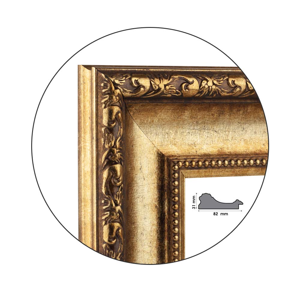 Рамка Ancient Gold | 8.2см