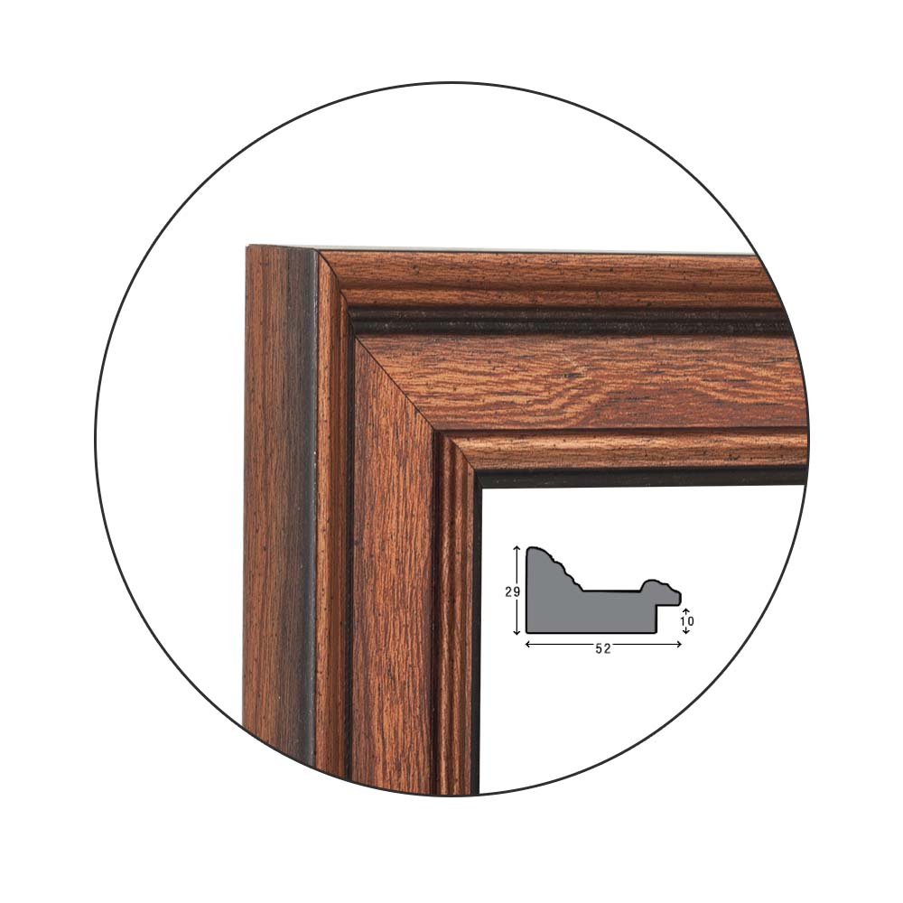 Рамка Wooden Brown | 5.2см